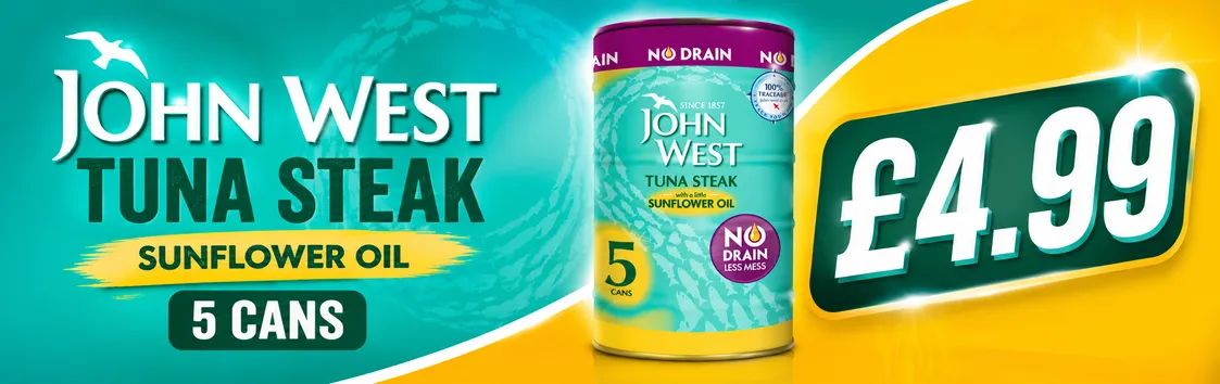 John West No Drain Tuna