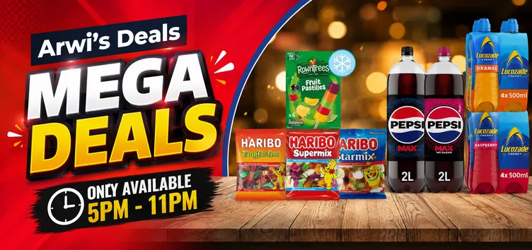 Mega Deals (5pm - 11pm)