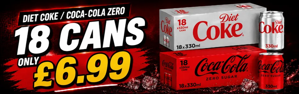 Coke Diet/Zero 18 Pack £6.99