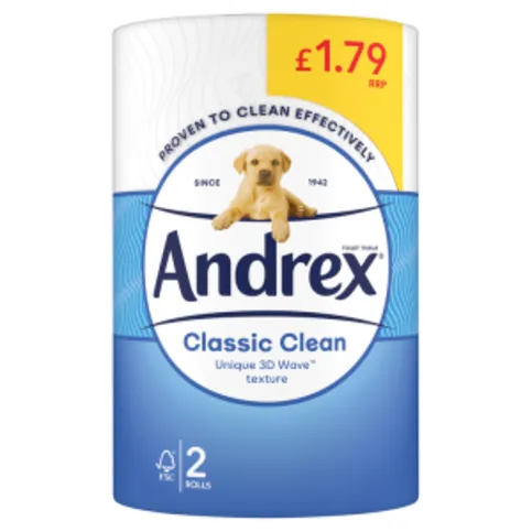 Andrex Classic Toilet Tissue 2 Rolls