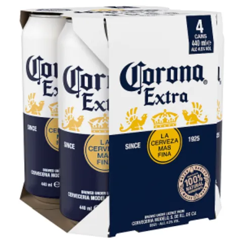Corona Extra 4 x 440ml Cans