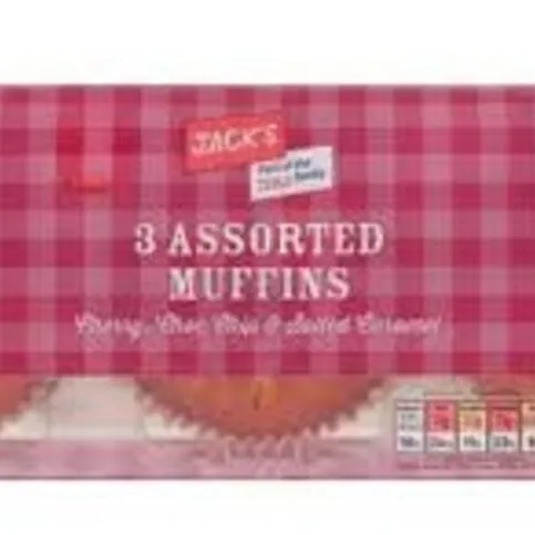 Jack’s 3 Assorted Muffins  273g
