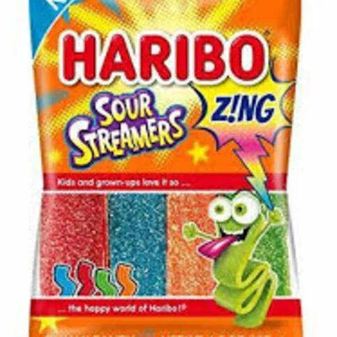 Haribo Sour Streamers Zing 127g