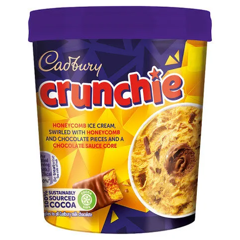 Cadbury Crunchie Blast Ice Cream Tub 425ml