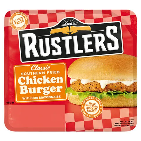 Rustlers Classic Southern Fried Chicken Burger 127g