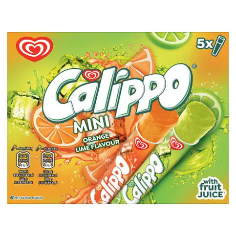 Calippo Ice Lollies Orange & Lemon-Lime 5x 80 ml